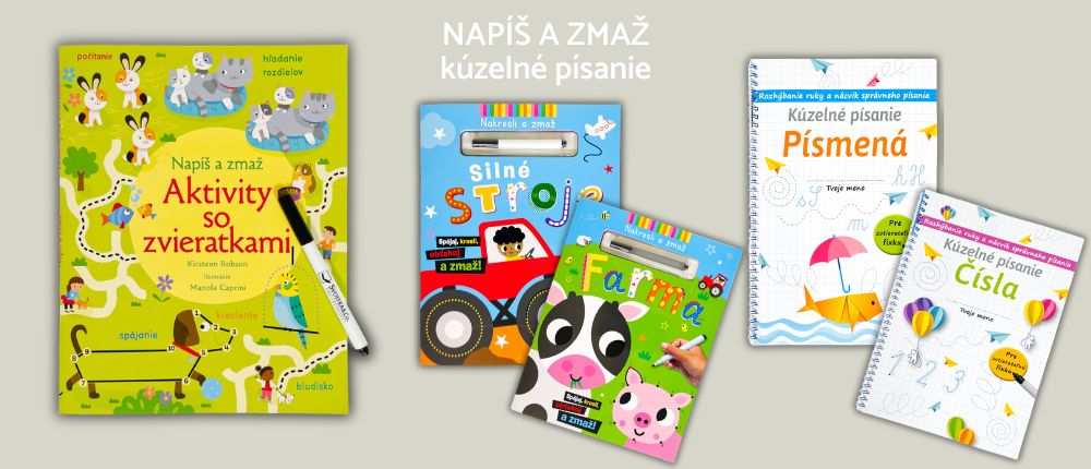 Napis a zmaz, kuzelne pisanie, cisla, pisanka